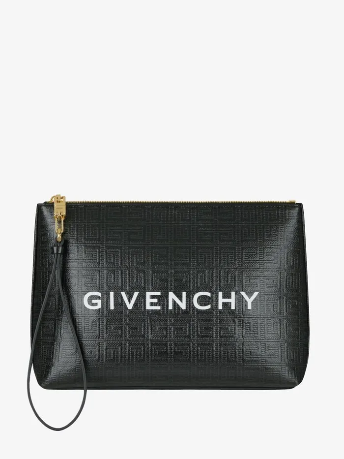 Travel Pouch In 4g Coated Canvas Black Women Givenchy Wallets and Card Holders