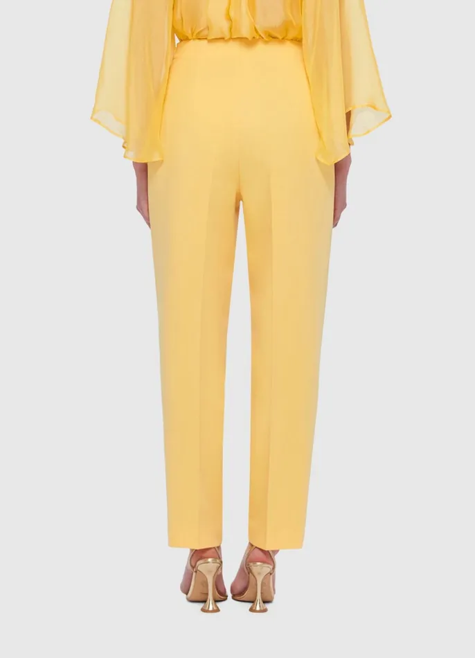 Two Piece Sets Women LEO LIN Harriet Straight Leg Pants 8211 Canary