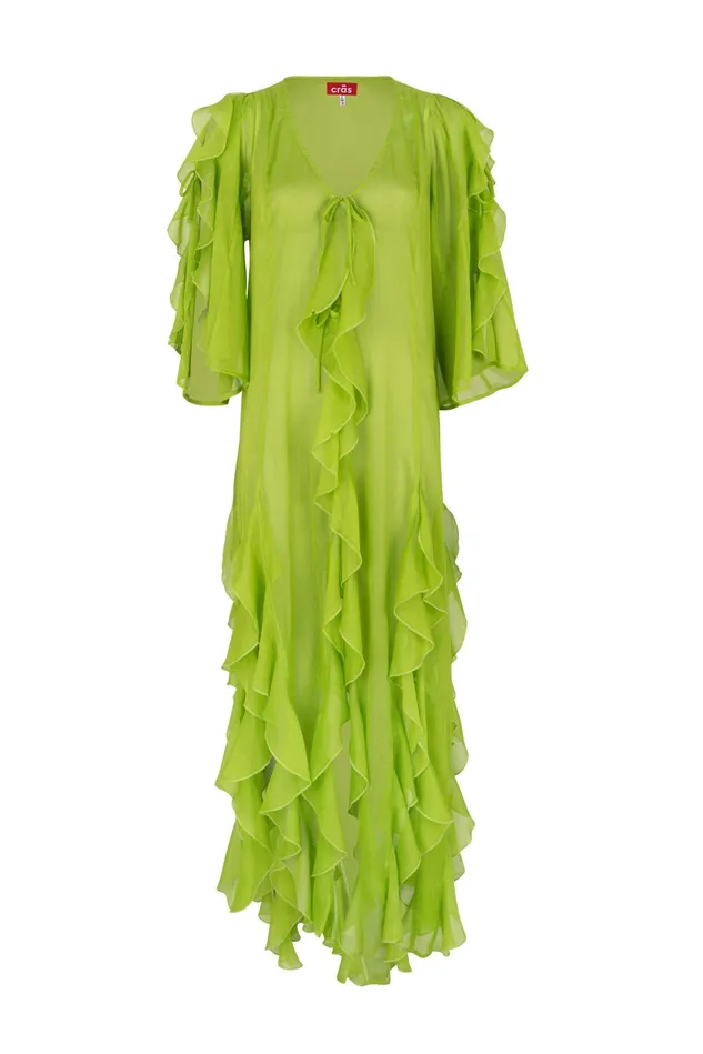 Valentina Kaftan 8211 Macaw Green Women Cras Dresses