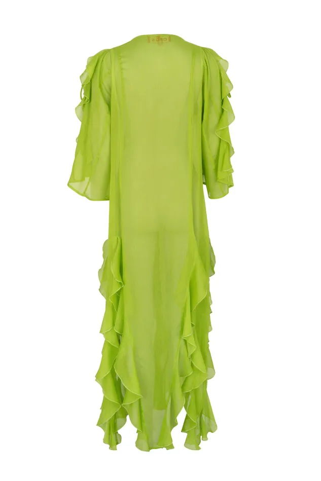 Valentina Kaftan 8211 Macaw Green Women Cras Dresses
