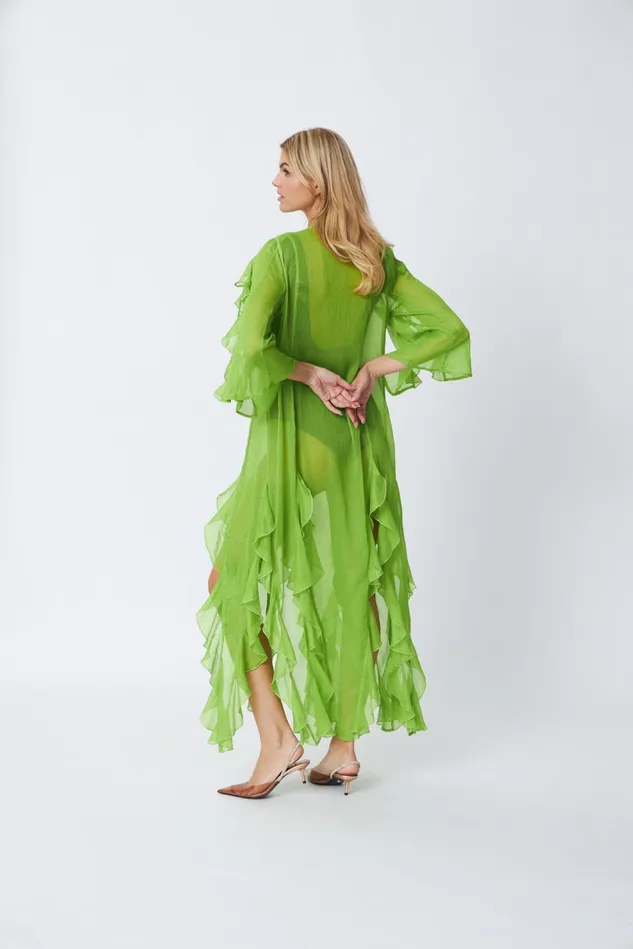 Valentina Kaftan 8211 Macaw Green Women Cras Dresses