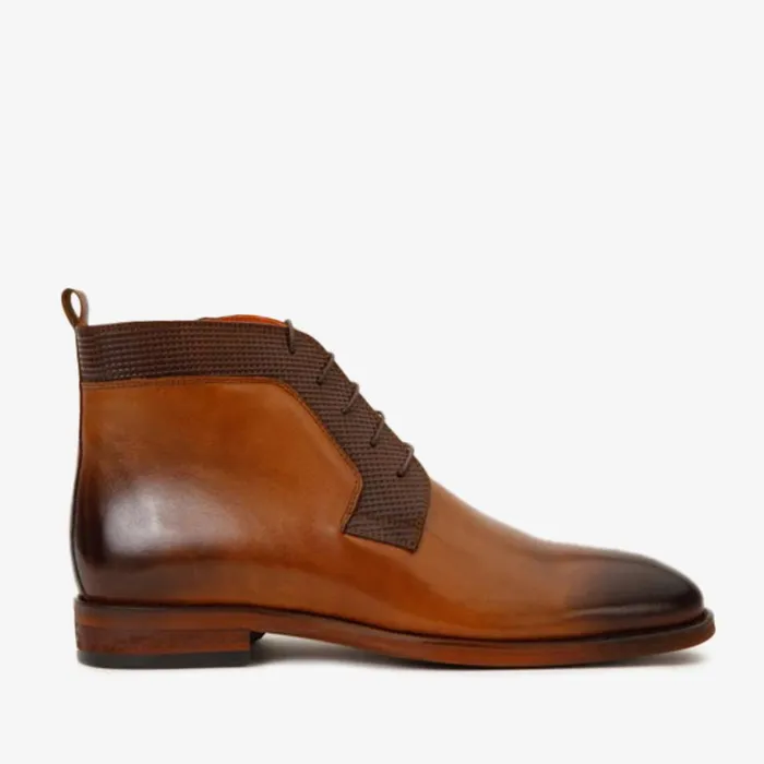 Vinci Leather Boots The Romto Tan Leather Derby LaceUp Boot With A Zipper 8211 Men Vinci Leather Boots The Romto Tan Leather Derby LaceUp Boot With A Zipper 8211 Men