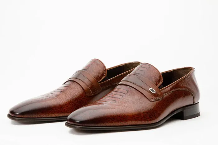 Vinci Leather Dress Shoes The Bangkok Tan Penny Loafer Shoe 8211 Men