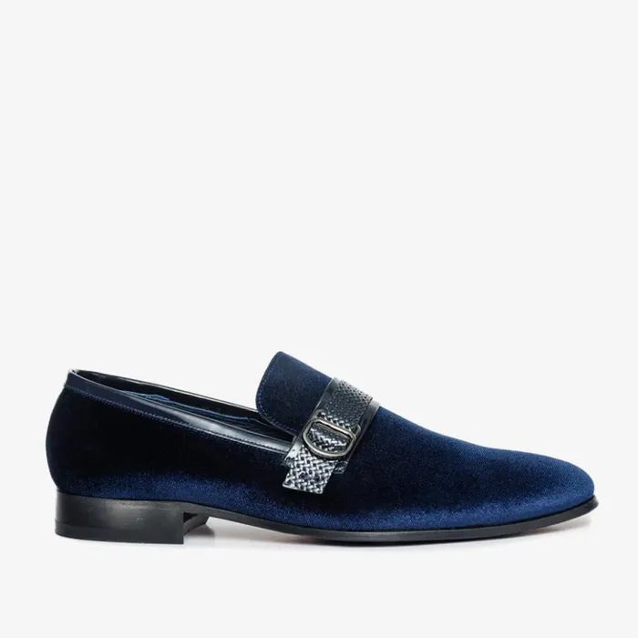 Vinci Leather Dress Shoes The Casaletti Navy Blue Bit Loafer Shoe 8211 Men