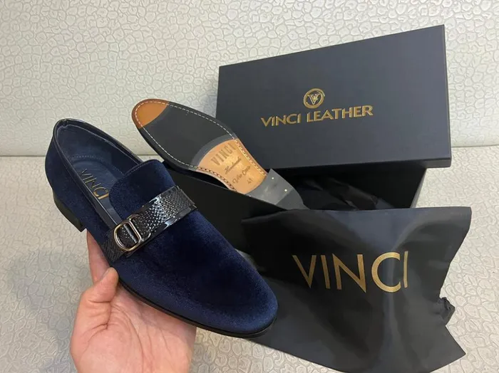 Vinci Leather Dress Shoes The Casaletti Navy Blue Bit Loafer Shoe 8211 Men