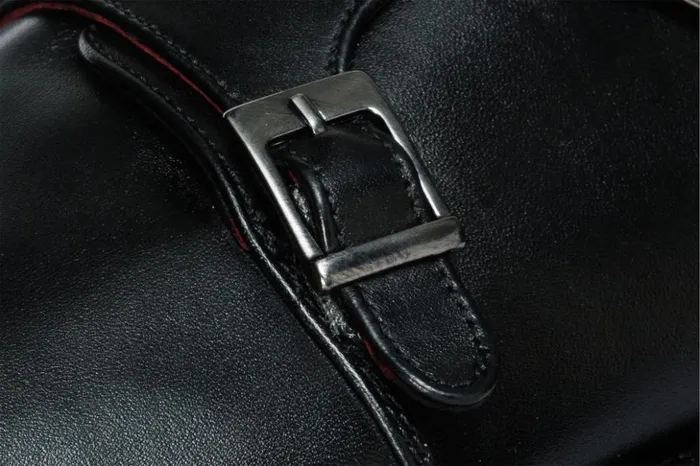 Vinci Leather Dress Shoes The Essen Black Leather Cap Toe Double Monk Strap Shoe 8211 Men