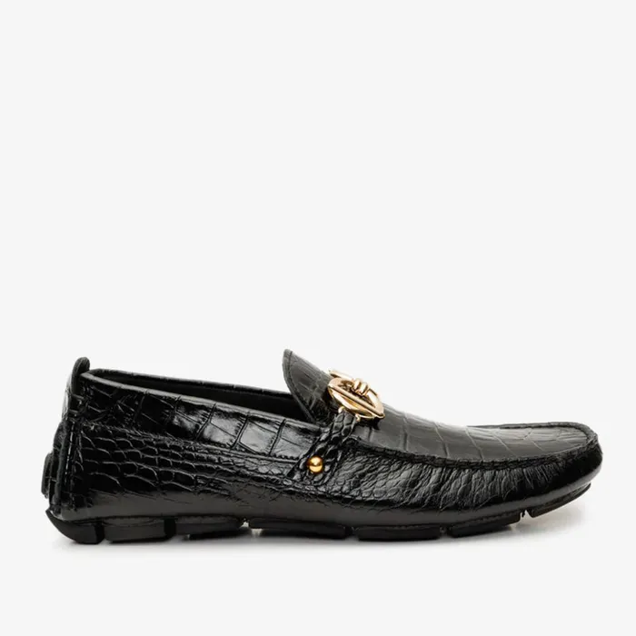 Vinci Leather Dress Shoes The Pisa Black Leather Bit Drive Loafer Shoe 8211 Men Vinci Leather Dress Shoes The Pisa Black Leather Bit Drive Loafer Shoe 8211 Men