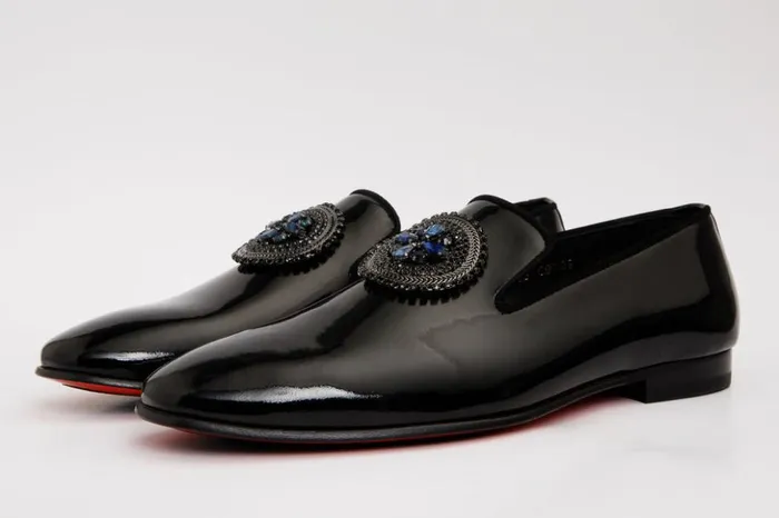 Vinci Leather Dress Shoes The Pombe Black Patent Leather Dress Slipon Loafer Shoe 8211 Men