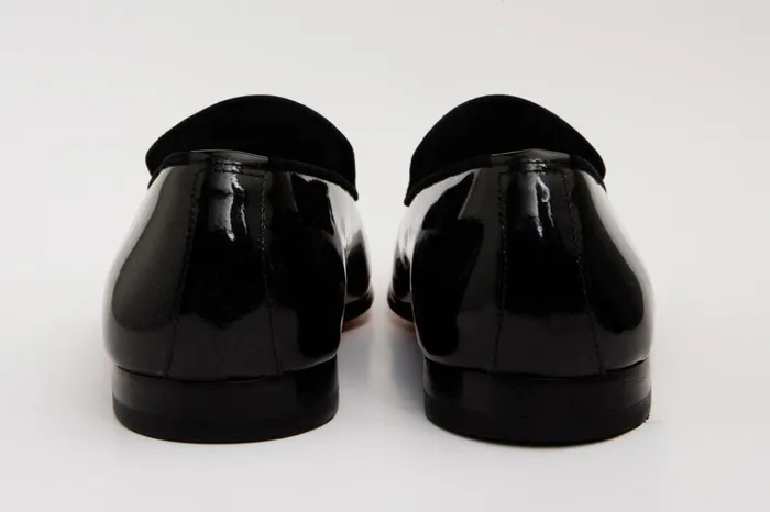 Vinci Leather Dress Shoes The Pombe Black Patent Leather Dress Slipon Loafer Shoe 8211 Men