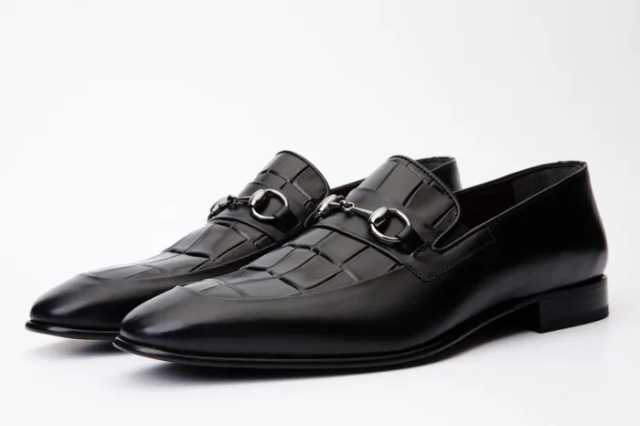 Vinci Leather Dress Shoes The Pusan Black Leather Bit Loafer Shoe 8211 Men