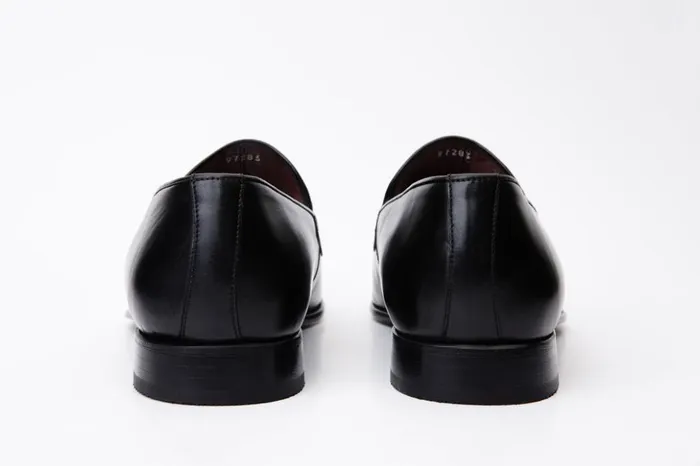 Vinci Leather Dress Shoes The Pusan Black Leather Bit Loafer Shoe 8211 Men