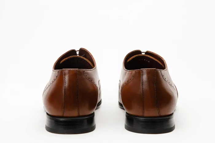 Vinci Leather Dress Shoes The Roma Tan Leather Wingtip Oxford Shoe 8211 Men