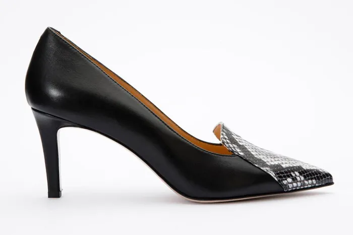 Vinci Leather Heels The Dilan Black Leather Pump Shoe 8211 Women
