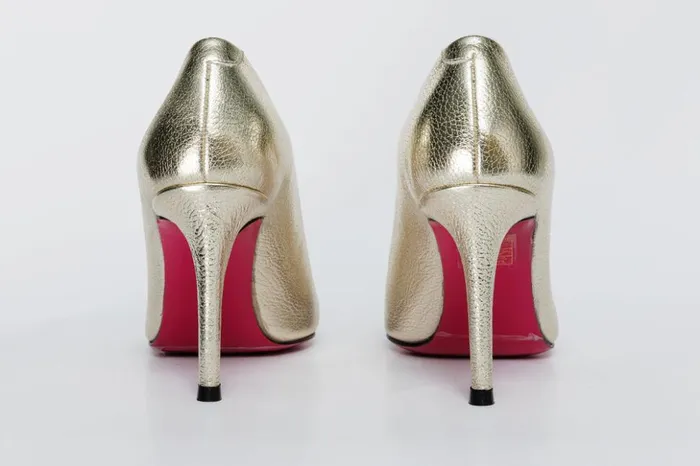 Vinci Leather Heels The Ege Gold Leather Pump Fuchsia Sole Shoe 8211 Women