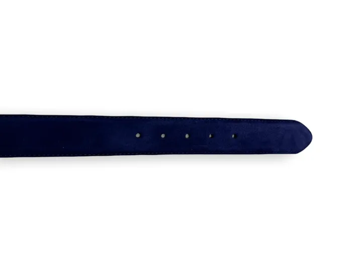 Vinci Leather Leather Belts The Bari Navy Suede Leather Belt 8211 Men