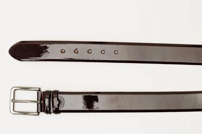 Vinci Leather Leather Belts The Dodoma Burgundy Patent Leather Belt 8211 Men