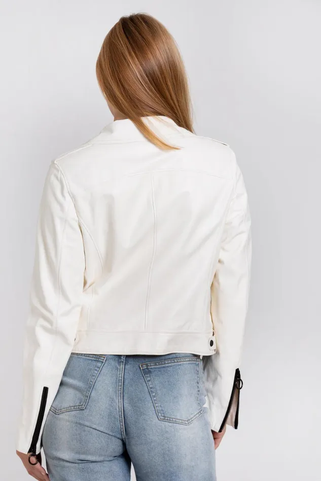 Vinci Leather Leather Jackets The Altona Leather White Jacket 8211 Women
