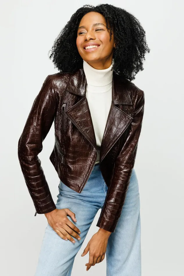 Vinci Leather Leather Jackets The Gramola Brown Leather Jacket 8211 Women