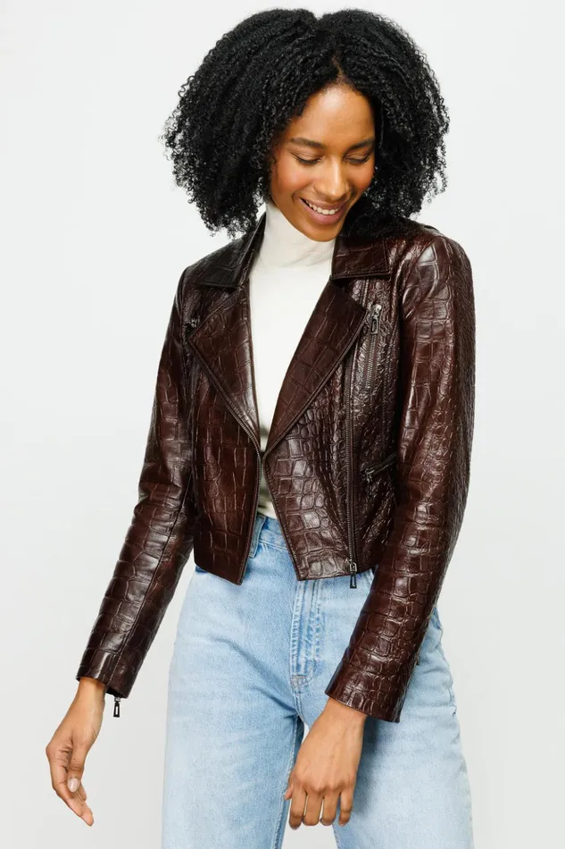 Vinci Leather Leather Jackets The Gramola Brown Leather Jacket 8211 Women