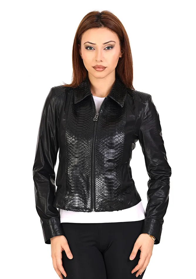 Vinci Leather Leather Jackets The Proctor Pyhtn Black Leather Jacket 8211 Women Vinci Leather Leather Jackets The Proctor Pyhtn Black Leather Jacket 8211 Women