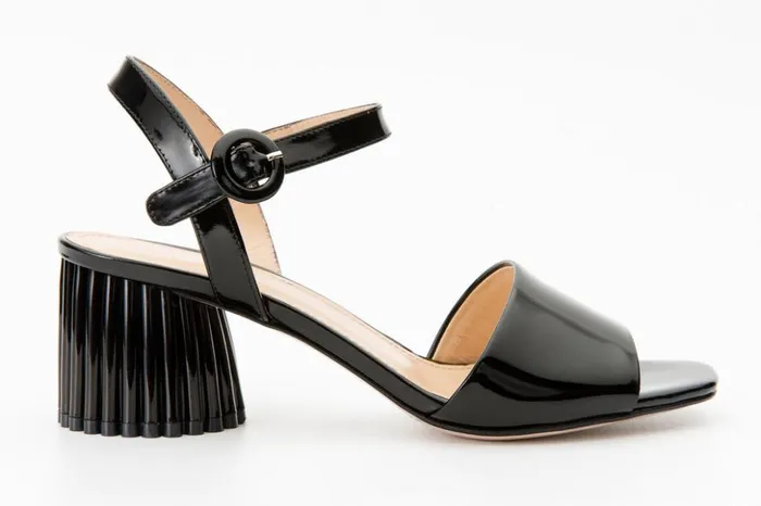 Vinci Leather Sandals The Bamba Black Patent Leather Sandal 8211 Women