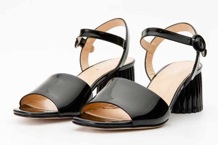 Vinci Leather Sandals The Bamba Black Patent Leather Sandal 8211 Women