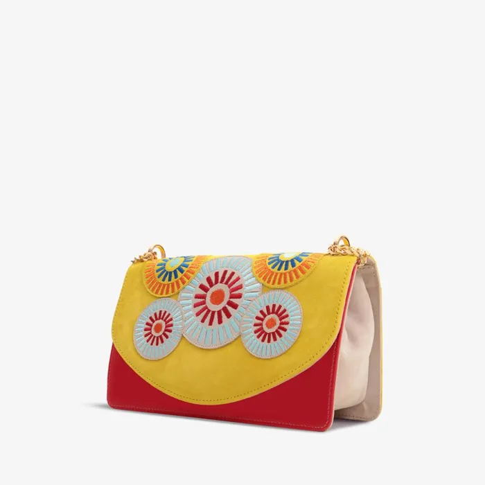 Vinci Leather Sandals The Parama Yellow Leather Handbag 8211 Women