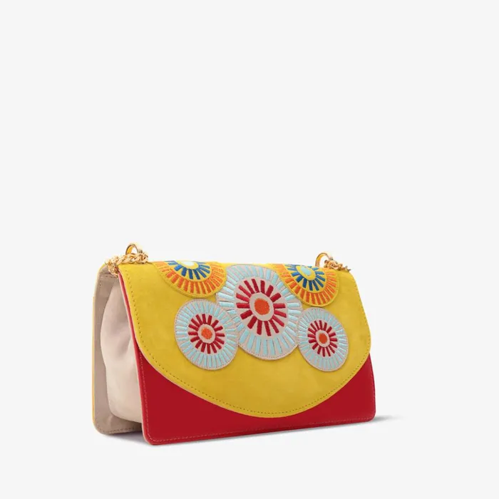 Vinci Leather Sandals The Parama Yellow Leather Handbag 8211 Women