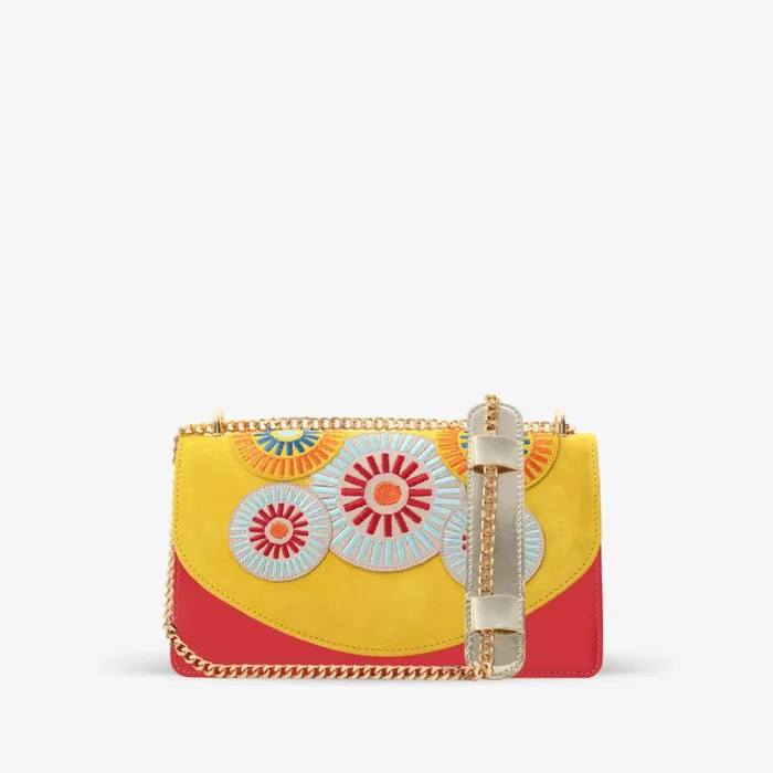 Vinci Leather Sandals The Parama Yellow Leather Handbag 8211 Women
