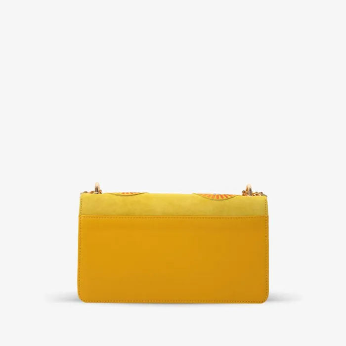 Vinci Leather Sandals The Parama Yellow Leather Handbag 8211 Women