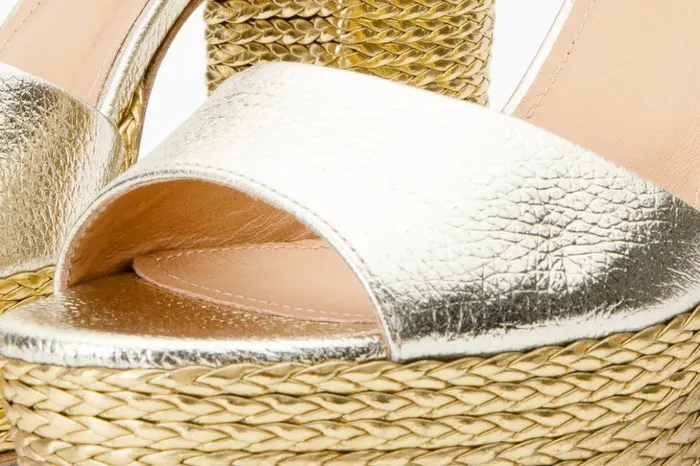 Vinci Leather Sandals The Tampico Platform Heel Gold Leather Sandal 8211 Women