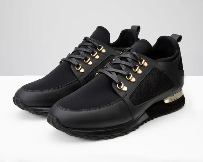 Vinci Leather Sneakers The Emir Black Leather Sneaker 8211 Men
