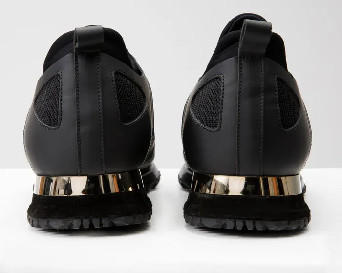 Vinci Leather Sneakers The Emir Black Leather Sneaker 8211 Men