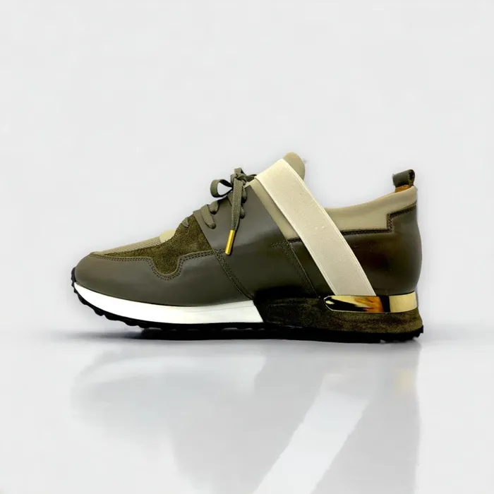 Vinci Leather Sneakers The Reno Green Leather Sneaker 8211 Men