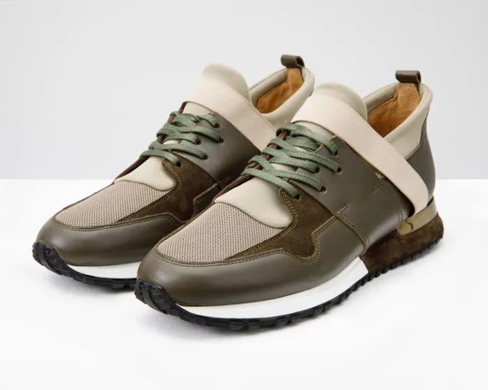 Vinci Leather Sneakers The Reno Green Leather Sneaker 8211 Men