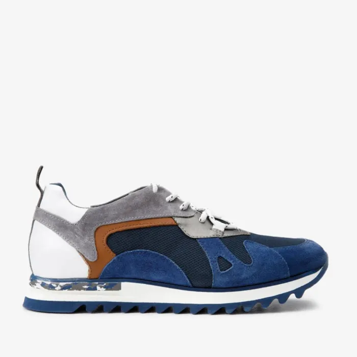 Vinci Leather Sneakers The Tyler Blue Leather Sneaker 8211 Men