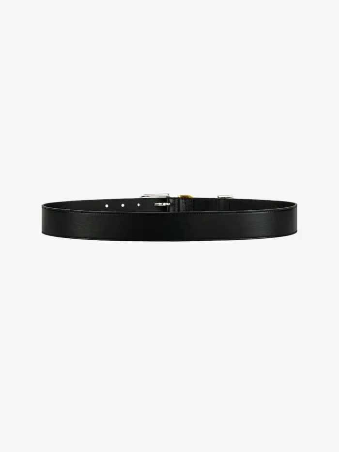 Voyou Belt In Leather Black Women Givenchy Belts