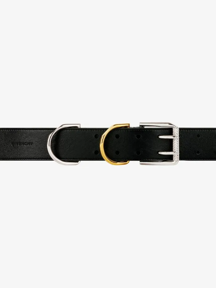 Voyou Belt In Leather Black Women Givenchy Belts