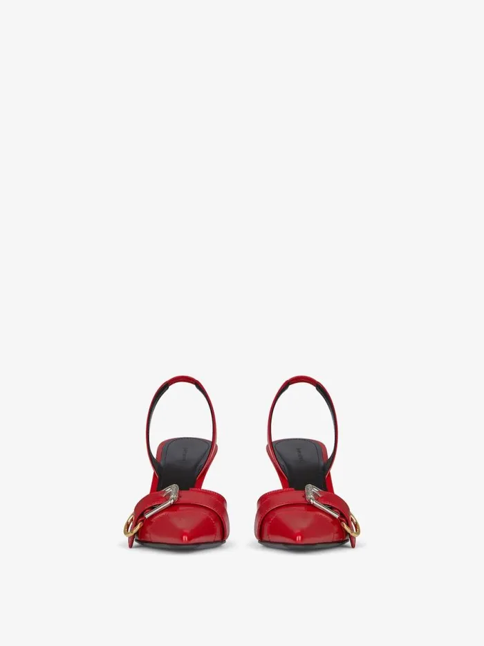 Voyou Slingbacks In Leather Red Women Givenchy Heels