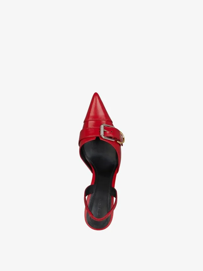 Voyou Slingbacks In Leather Red Women Givenchy Heels