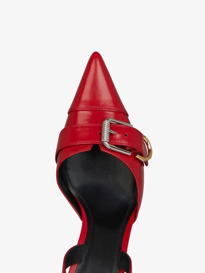 Voyou Slingbacks In Leather Red Women Givenchy Heels
