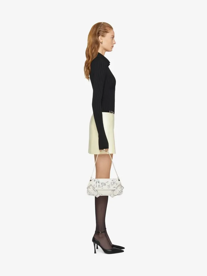 Voyou Wrap Mini Skirt In Silk Satin Duchesse Butter Women Givenchy Skirts