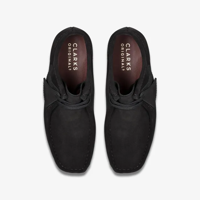 Wallabee Boot Black Suede Women Clarks Boots and Booties