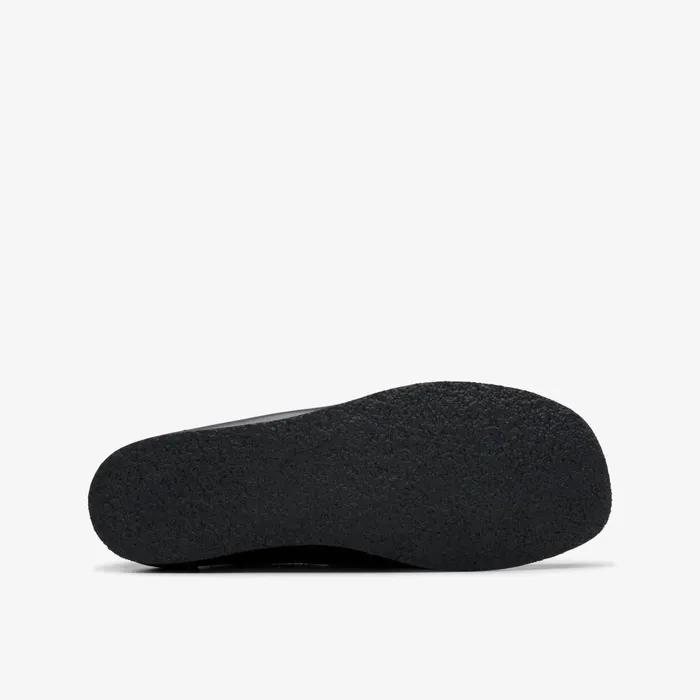 Wallabee Older Black Leather Kids Clarks Originals