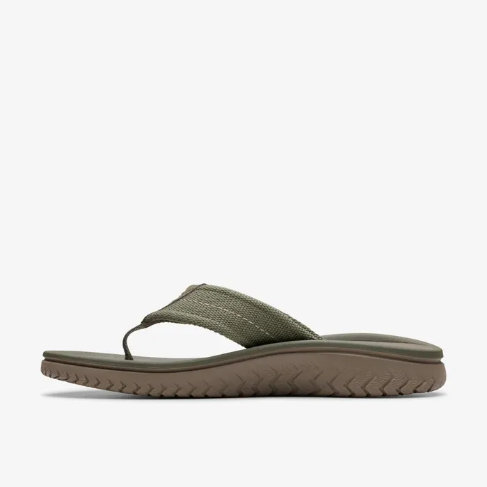 Wesley Belt Olive Men Clarks Sandals and Flip Flops