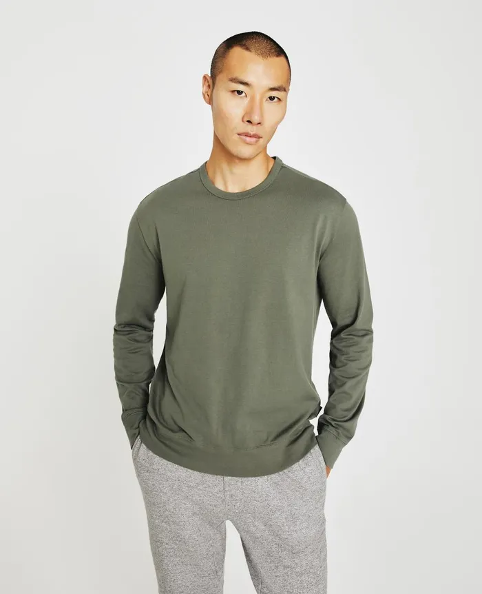 Wesley Pullover Hunter Sage Men AG Jeans Sweatshirts