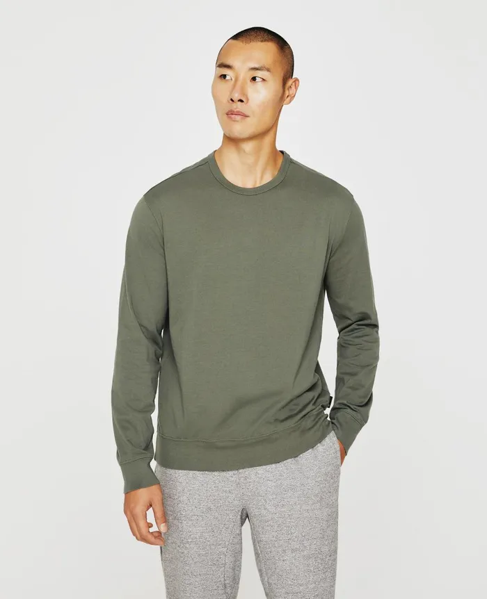 Wesley Pullover Hunter Sage Men AG Jeans Sweatshirts