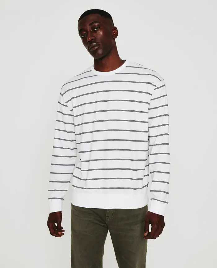 Wesley Pullover True Whitetrue Black Men AG Jeans Tees