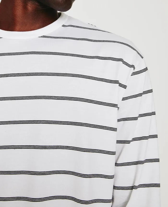 Wesley Pullover True Whitetrue Black Men AG Jeans Tees