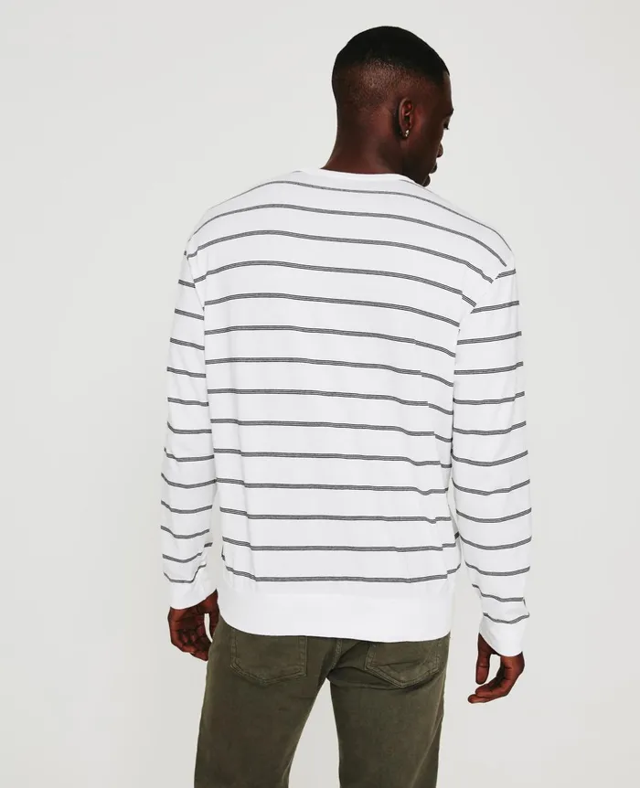 Wesley Pullover True Whitetrue Black Men AG Jeans Tees